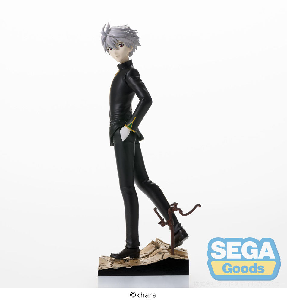 IN STOCK Evangelion: 3.0+1.0 Thrice Upon a Time SPM Vignetteum PVC Statue Kaworu Nagisa Commander Suit Ver. 19 cm