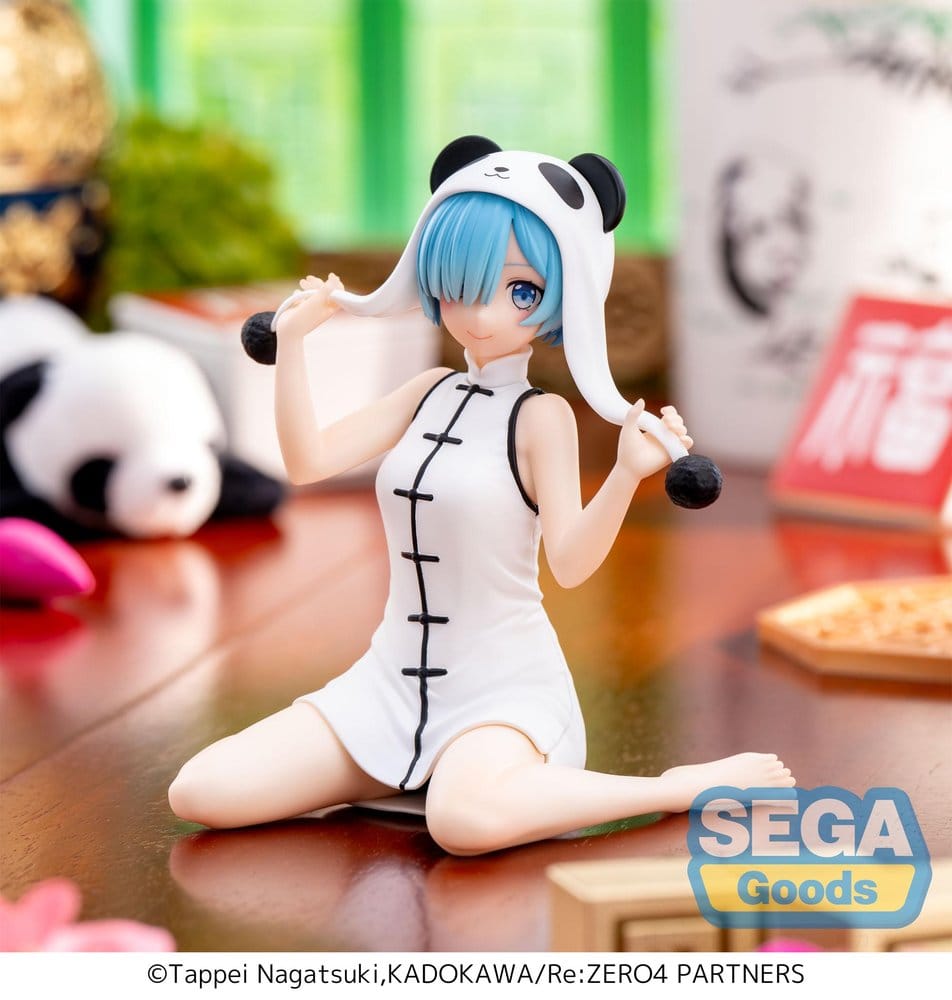 PREORDINE+ 10/2026 Re:Zero Starting Life in Another World Yumemirize PVC Statue Rem Panda 11 cm