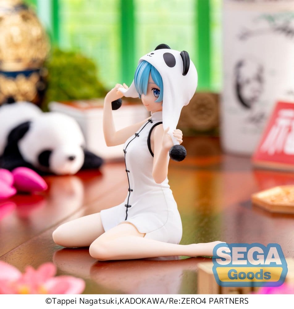 PREORDINE+ 10/2026 Re:Zero Starting Life in Another World Yumemirize PVC Statue Rem Panda 11 cm