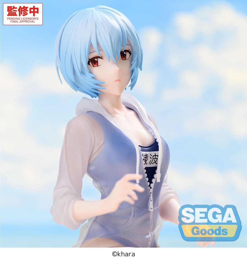 PREORDINE+ 12/2026 Rebuild of Evangelion Yumemirize PVC Figure Rei Ayanami School Swimsuit Ver. 13 cm