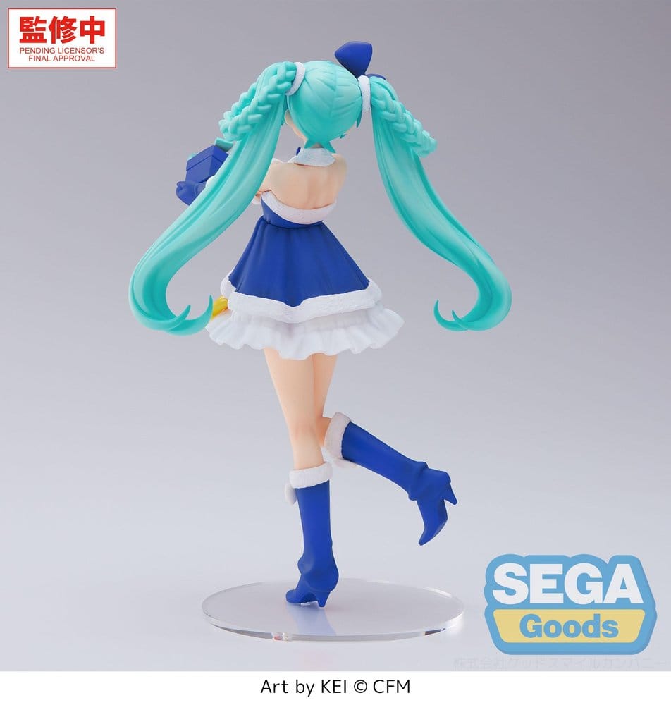 PREORDINE+ 02/2027 Character Vocal Series 01: Hatsune Miku High Premium PVC Figure Hatsune Miku Sapphire Christmas Ver. 21 cm