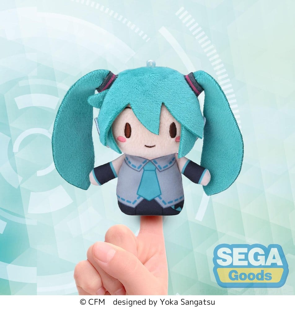 PREORDINE+ 06/2027 Hatsune Miku Fuwa Petit Plush Figure Finger Mascot 10 cm