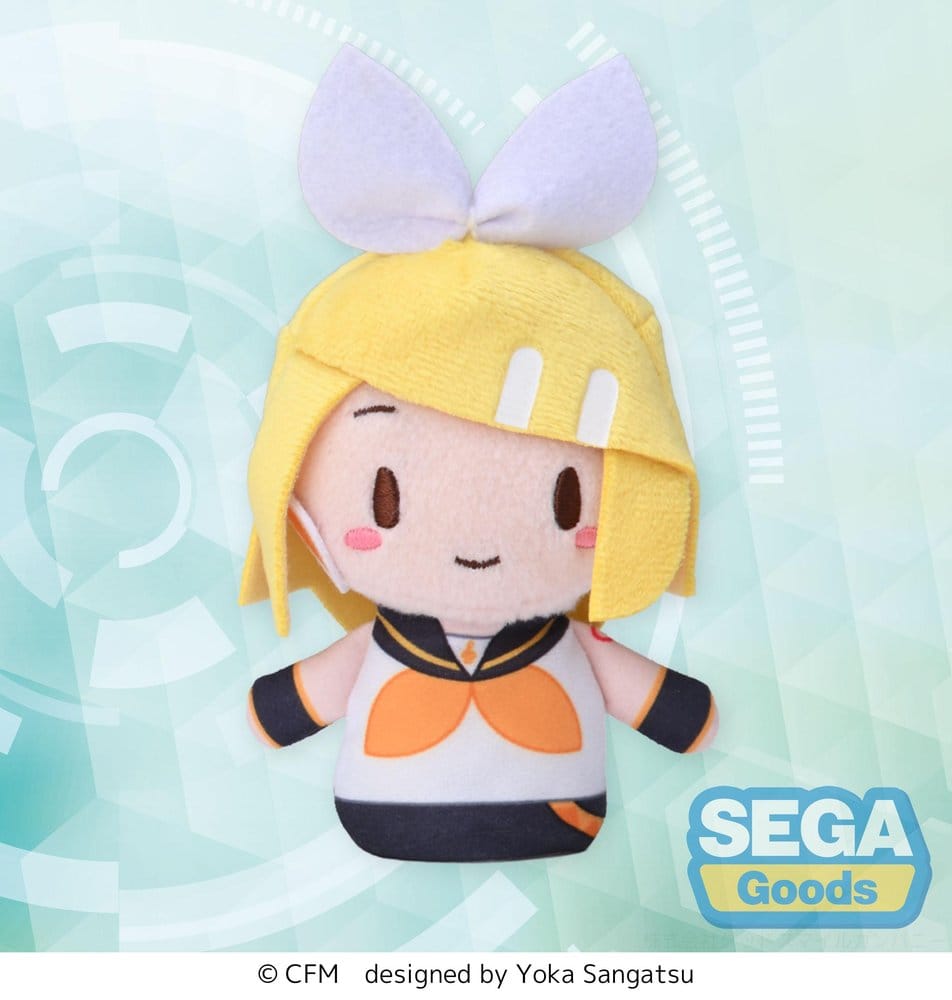 PREORDINE+ 06/2027 Kagamine Rin & Len Fuwa Petit Plush Kagamine Rin Finger Mascot 10 cm