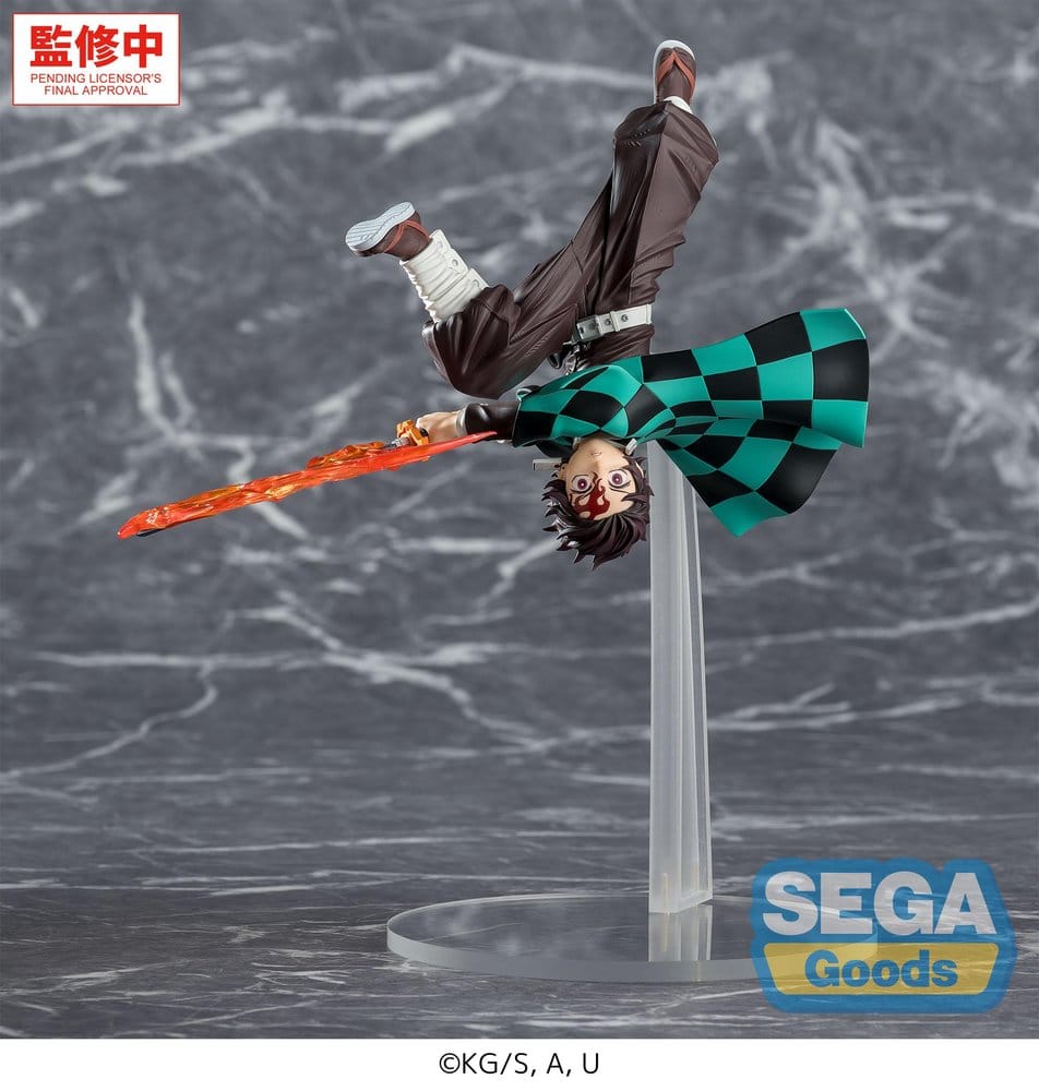 PREORDINE+ 11/2026 Demon Slayer: Kimetsu no Yaiba Luminasta PVC Figure Tanjiro Kamado Hinokami Kagura Setting Sun Transformation 15 cm