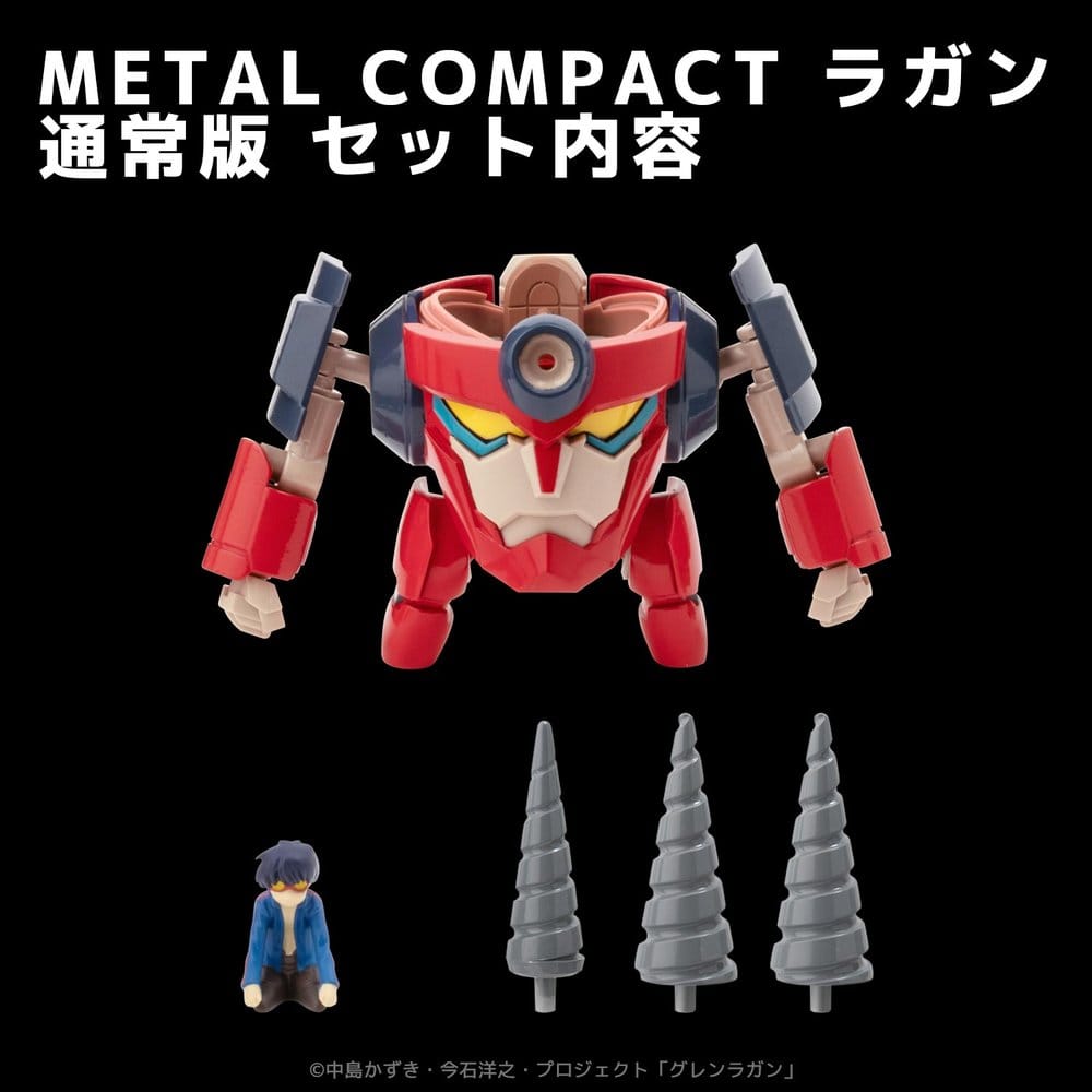 PREORDINE+ 12/2026 Gurren Lagann Metal Compact Action Figure Lagann (Standard) 7 cm