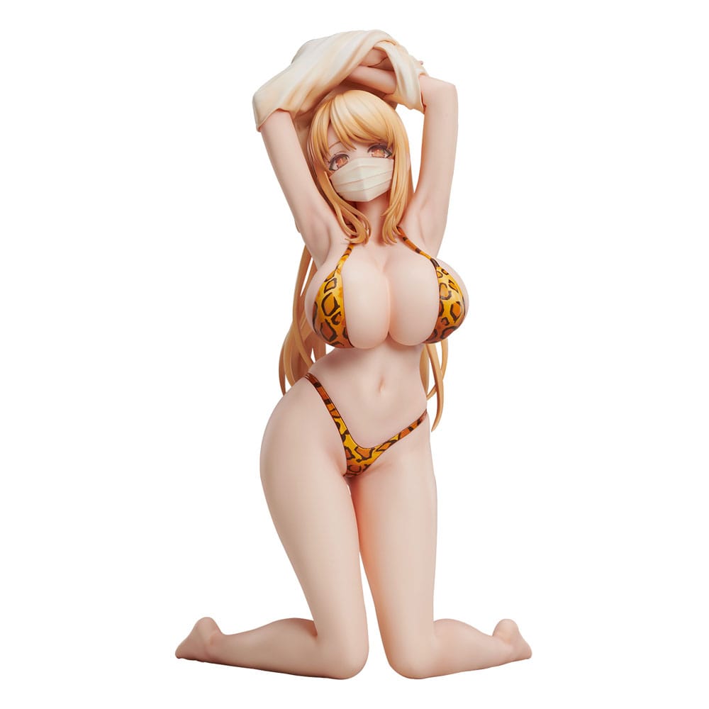 SU ORDINAZIONE POPQN Illustration PVC Statue Leopard print Swimsuit 21 cm *PREZZO SPECIALE*