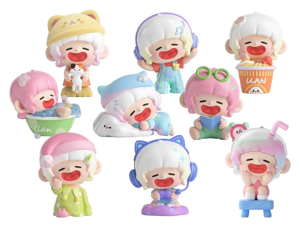 SU ORDINAZIONE Original Character Trading Figures Blind Box 8-Pack Lazy Home Diary 9 cm