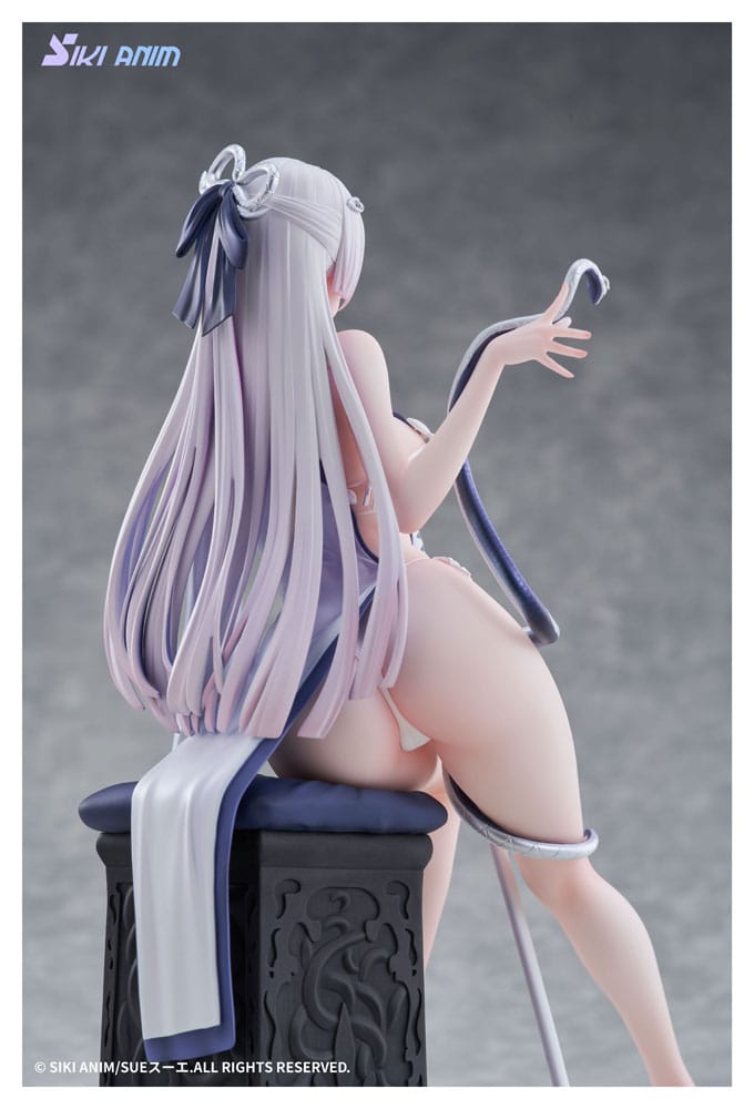IN STOCK (Scatola Danneggiata) Original Character PVC Statue 1/7 The Color of the Blue - White Snake Normal Edition 20 cm
