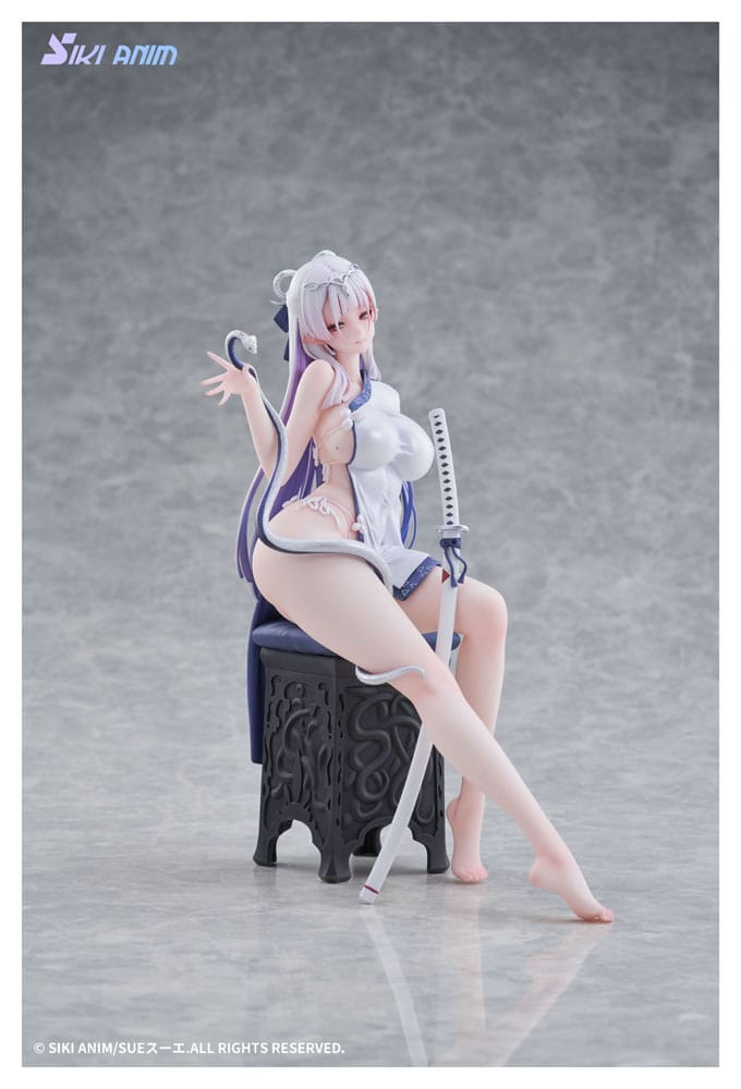 IN STOCK (Scatola Danneggiata) Original Character PVC Statue 1/7 The Color of the Blue - White Snake Normal Edition 20 cm