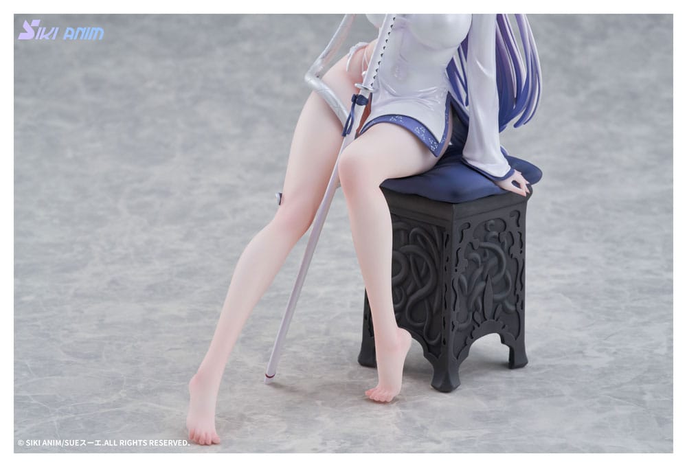 IN STOCK (Scatola Danneggiata) Original Character PVC Statue 1/7 The Color of the Blue - White Snake Normal Edition 20 cm