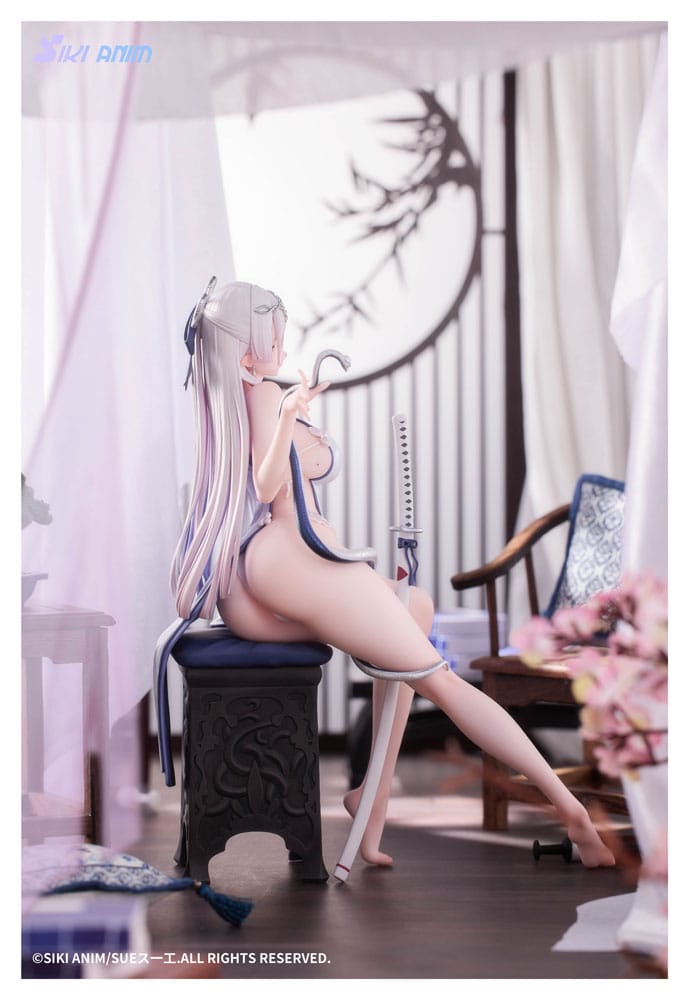 IN STOCK (Scatola Danneggiata) Original Character PVC Statue 1/7 The Color of the Blue - White Snake Normal Edition 20 cm