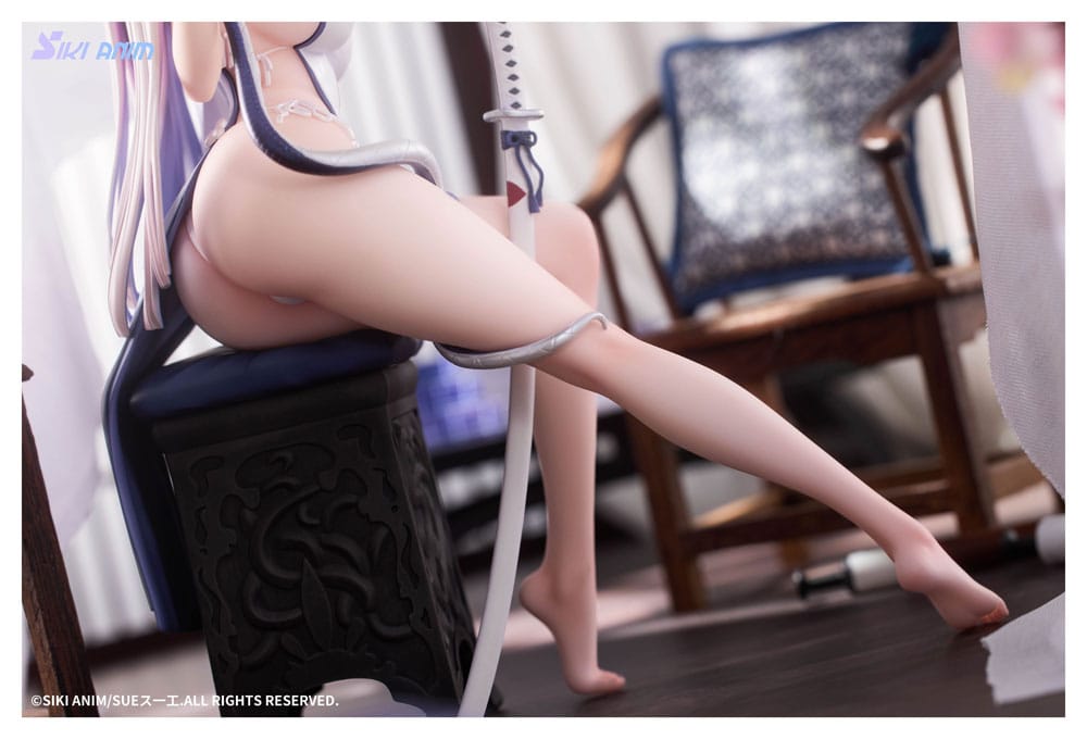 IN STOCK (Scatola Danneggiata) Original Character PVC Statue 1/7 The Color of the Blue - White Snake Normal Edition 20 cm