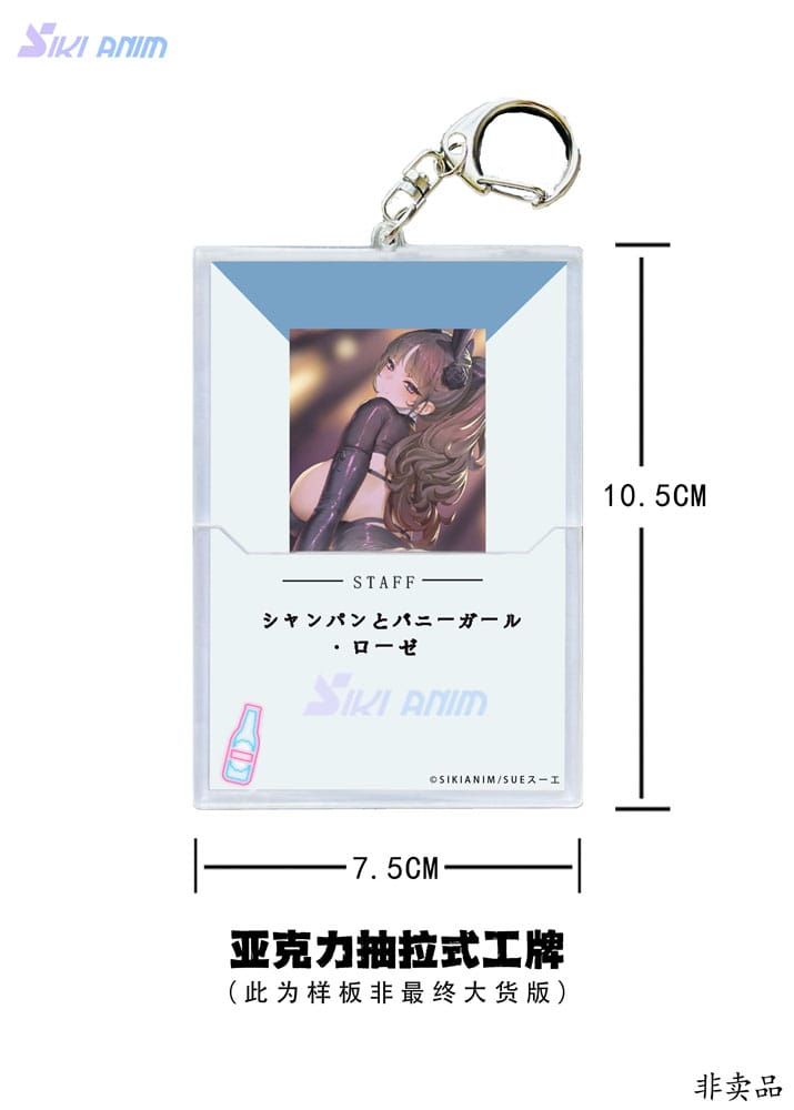 VORBESTELLUNG + 09/2026 (NICHT STORNIERBAR) Original Charakter PVC-Statue 1/6 Champagner und Bunny Girl Rose Barfuß Ver. 31 cm