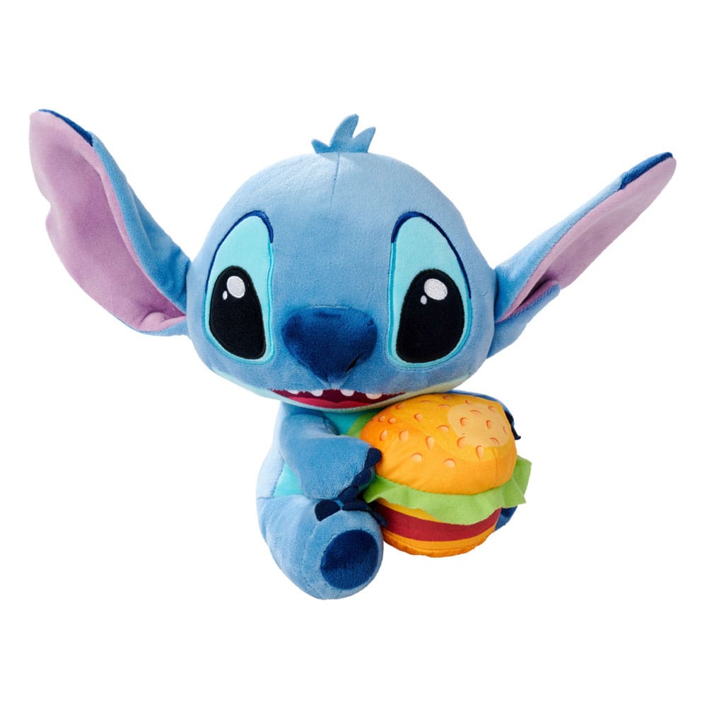 MADE TO ORDER Lilo & Stitch Plüschfigur Stitch mit Burger 25 cm