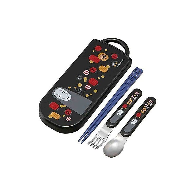 SU ORDINAZIONE Spirited Away Chopsticks & Spoon & Fork Set No Face & Lantern