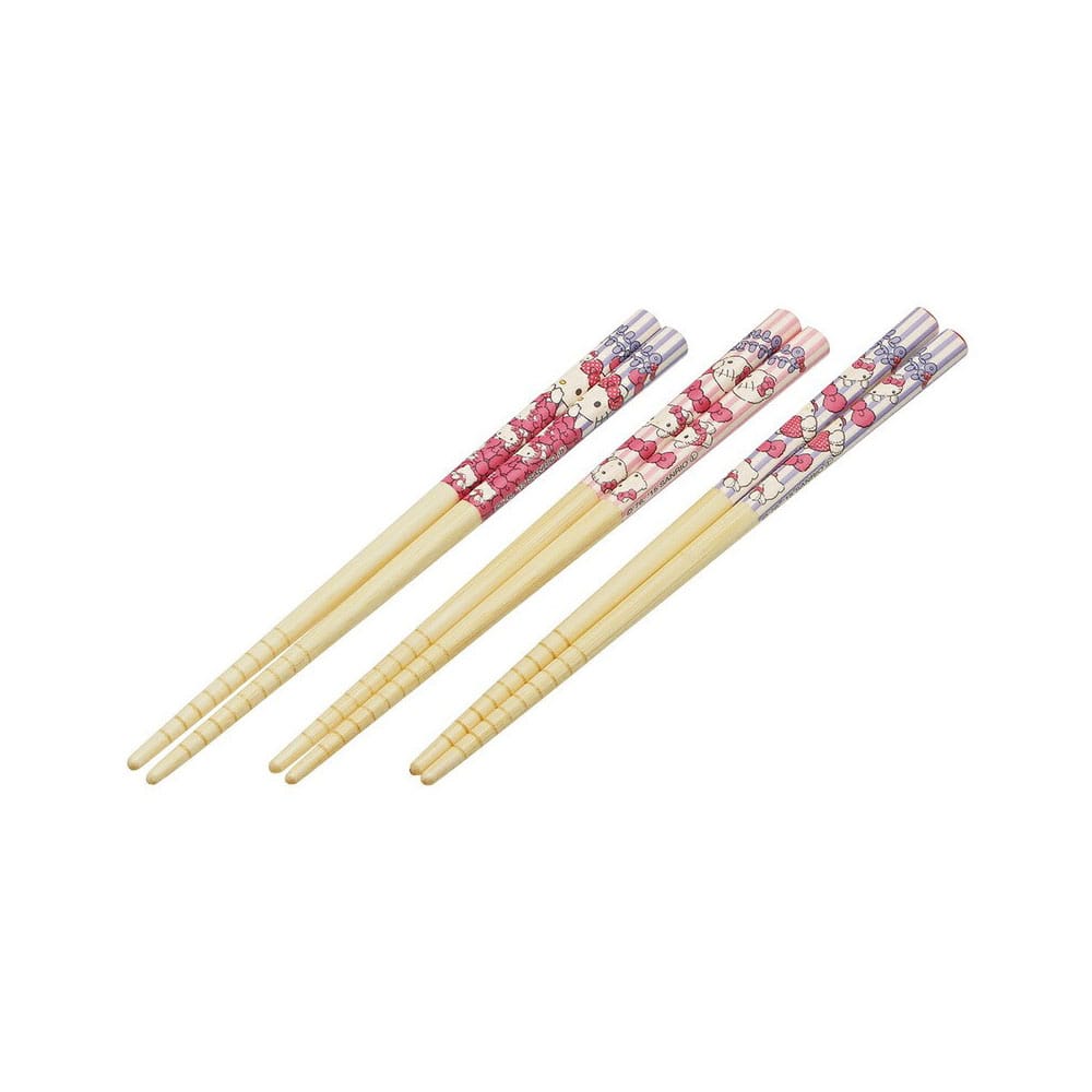 SU ORDINAZIONE Hello Kitty Bamboo Chopsticks Set Hello Kitty