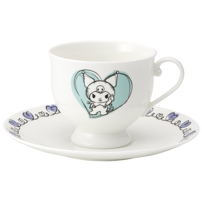 🧪 LAB | SU ORDINAZIONE Sanrio Bone China Mug & Plate Set Kuromi