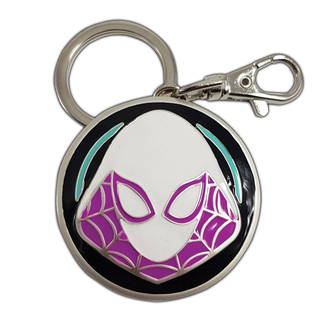 MADE TO ORDER Marvel Comics Metal Keychain Spider-Gwen Logo