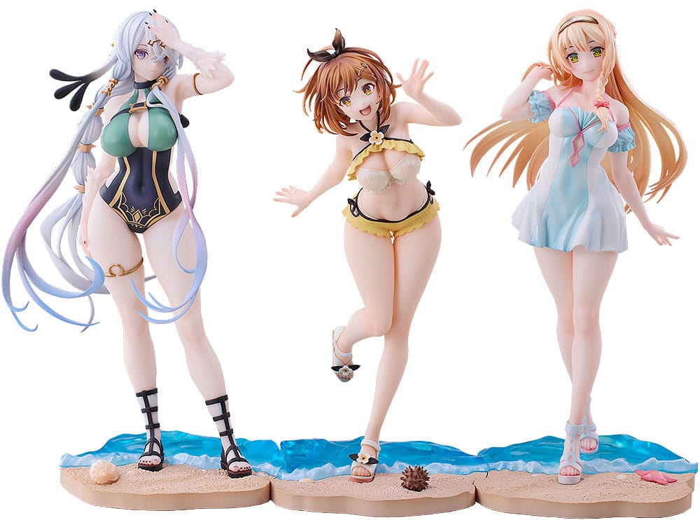 PREORDINE 12/2026 Atelier Ryza: Ever Darkness & the Secret Hideout PVC Statues 3-Pack 1/7 Ryza, Klaudia, Lila: Swimsuit Ver. (PREORDINE NON CANCELLABILE)