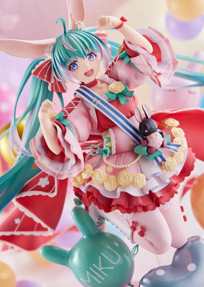 VORBESTELLUNG + 02/2026 (NICHT STORNIERBAR) Miku Hatsune PVC-Statue 1/7 Miku Hatsune Geburtstag 2021 (Pretty Rabbit Ver.) von Spiritale 21 cm
