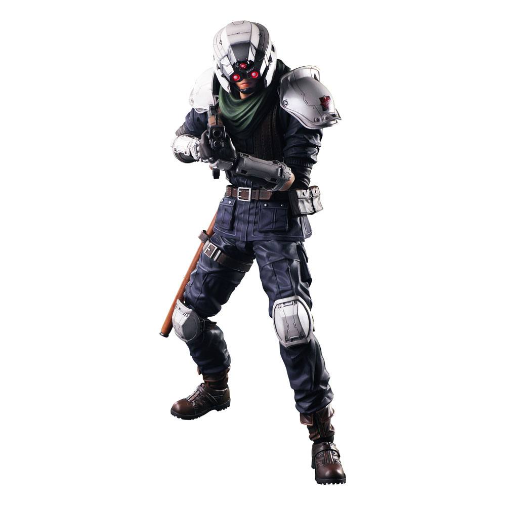 PREORDINE ESAURITO Final Fantasy VII Remake Play Arts Kai Action Figure Shinra Security Officer 27 cm