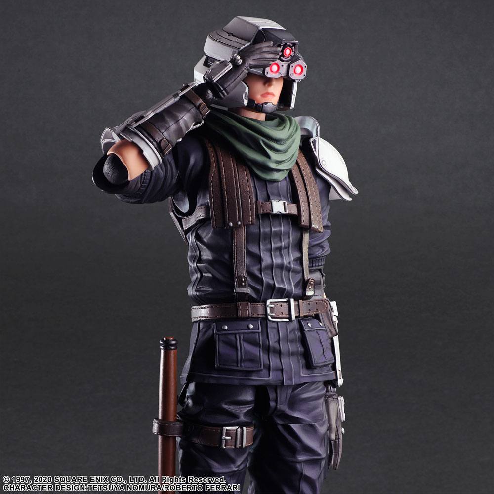 PREORDINE ESAURITO Final Fantasy VII Remake Play Arts Kai Action Figure Shinra Security Officer 27 cm