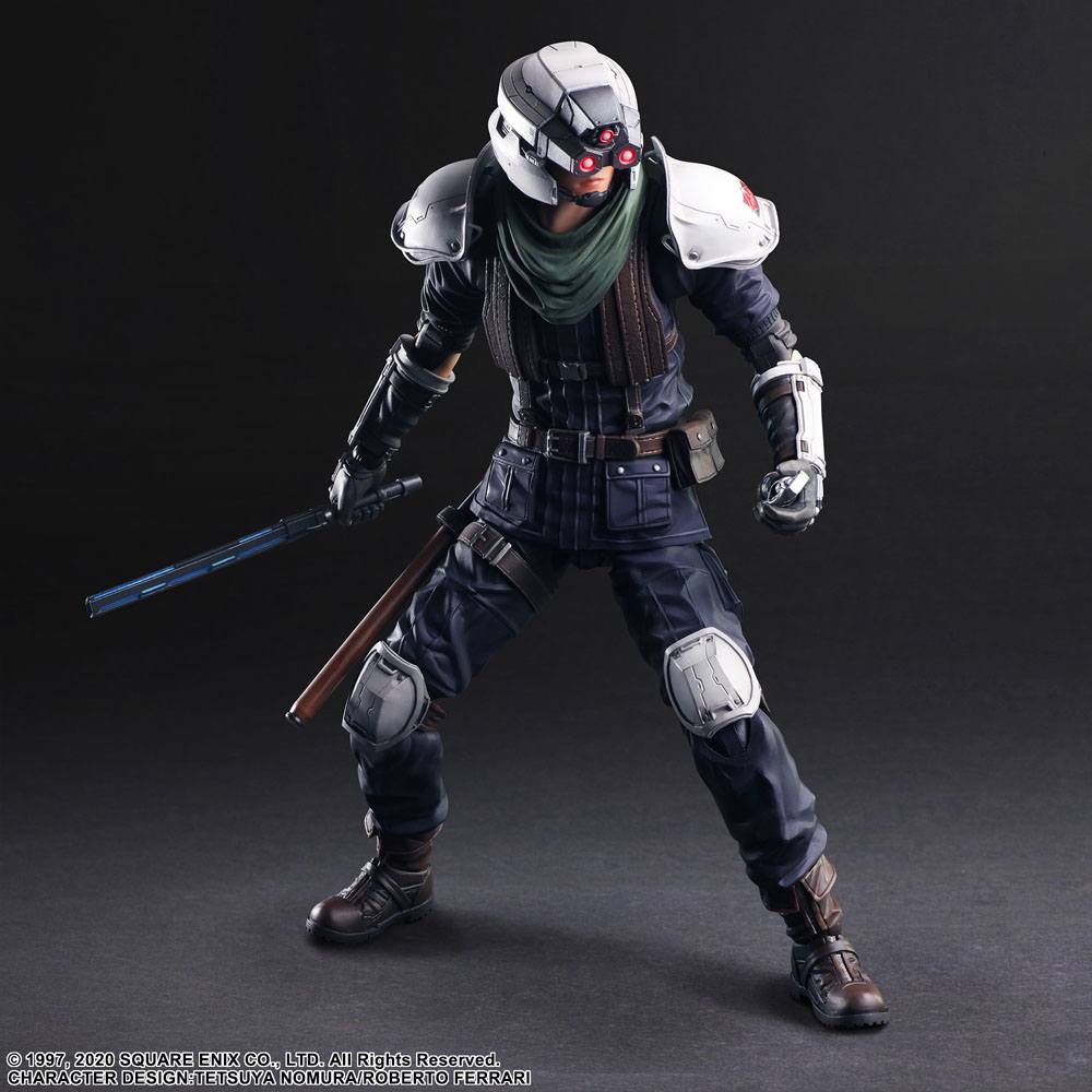 PREORDINE ESAURITO Final Fantasy VII Remake Play Arts Kai Action Figure Shinra Security Officer 27 cm