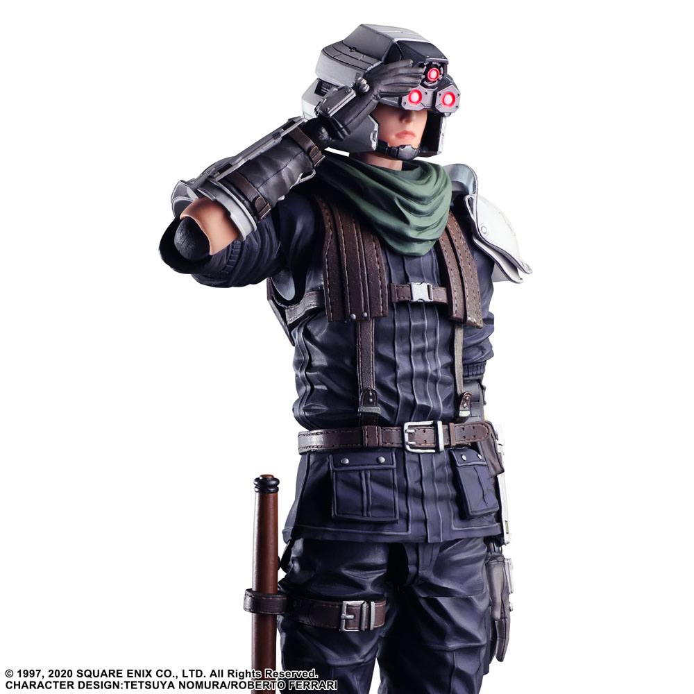 PREORDINE ESAURITO Final Fantasy VII Remake Play Arts Kai Action Figure Shinra Security Officer 27 cm