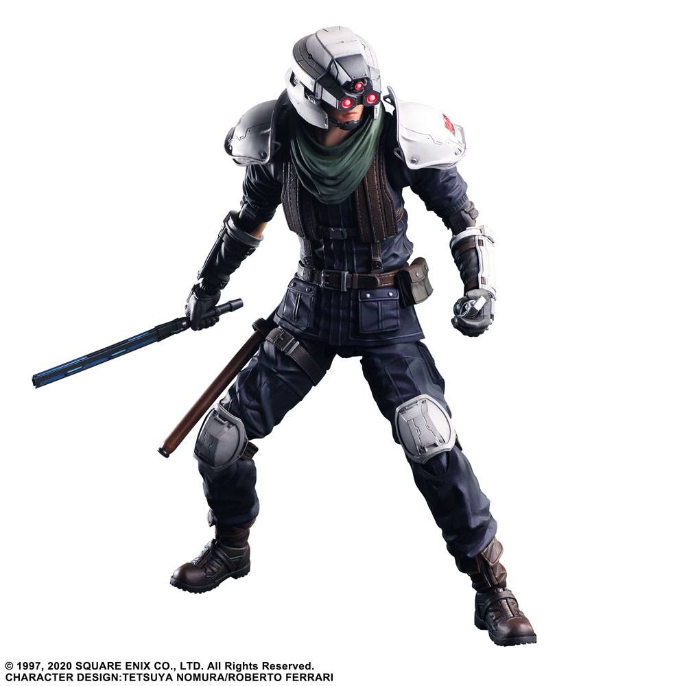 PREORDINE ESAURITO Final Fantasy VII Remake Play Arts Kai Action Figure Shinra Security Officer 27 cm