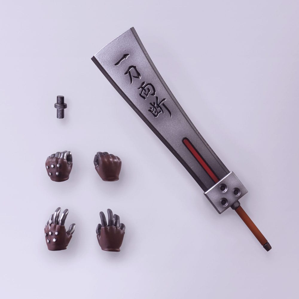 PREORDINE CHIUSO 02/2026 Final Fantasy VII Bring Arts Action Figure Cloud Strife Hardedge Ver. 15 cm (PREORDINE NON CANCELLABILE)