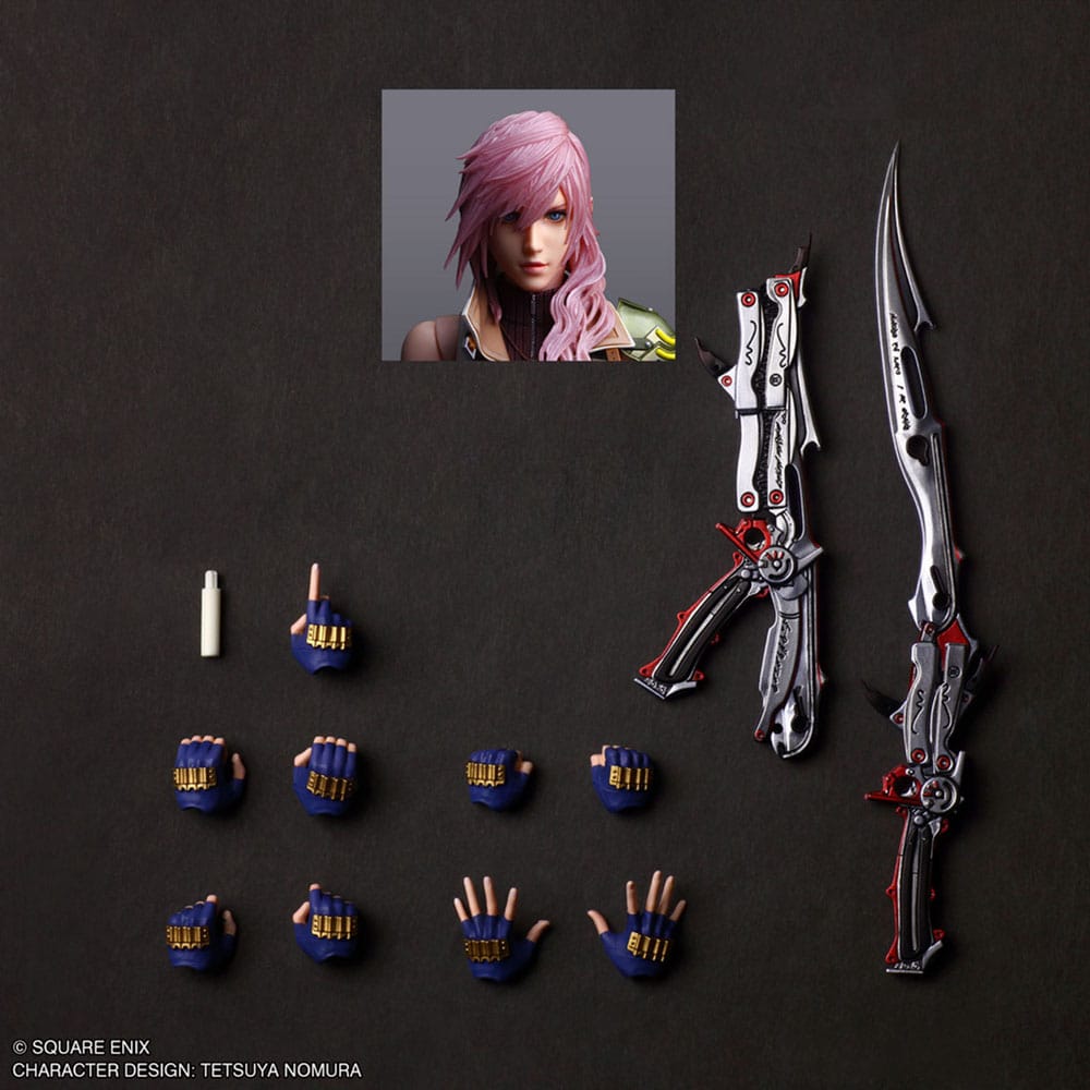 Vorbestellung abgeschlossen 06/2026 Final Fantasy XIII Play Arts Shin Actionfigur Lightning 26 cm
