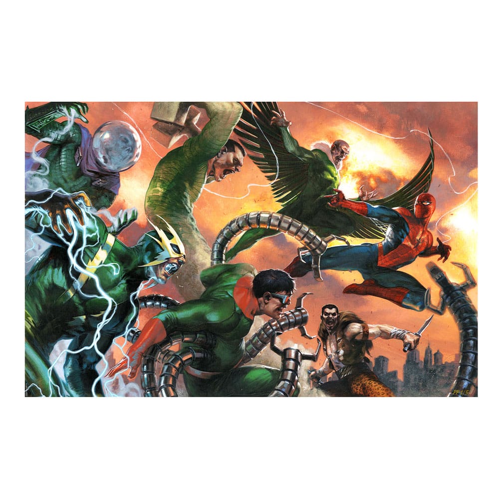 AUF BESTELLUNG HERGESTELLTER Marvel-Kunstdruck The Amazing Spider-Man vs Sinister Six 61 x 41 cm – ungerahmt *SONDERPREIS*