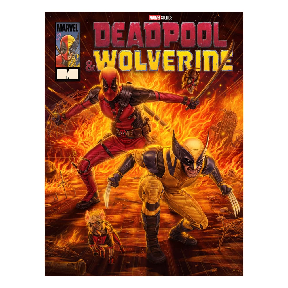 MADE TO ORDER Marvel Art Print Deadpool & Wolverine 46 x 61 cm - unframed