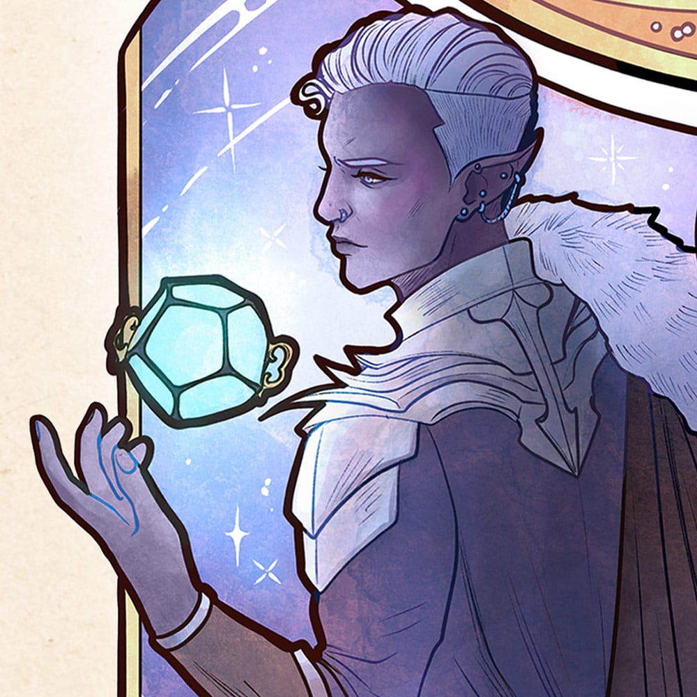 🧪 LAB | SU ORDINAZIONE Critical Role Art Print Matthew Mercer: 10th Anniversary Art Nouveau Illustrations 46 x 28 cm - unframed