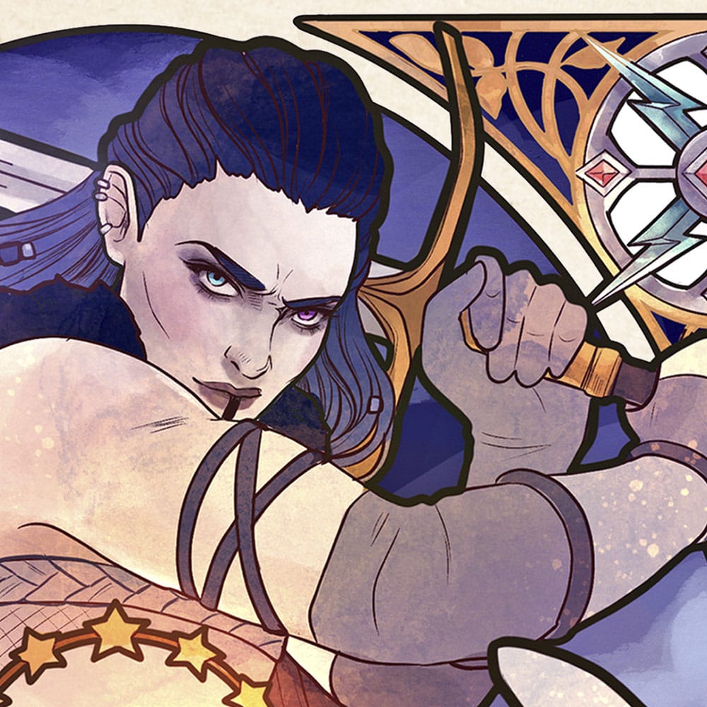 🧪 LAB | SU ORDINAZIONE Critical Role Art Print Ashley Johnson: 10th Anniversary Art Nouveau Illustrations 46 x 28 cm - unframed