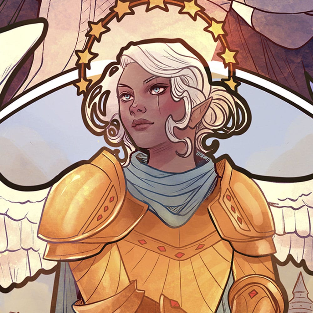 🧪 LAB | SU ORDINAZIONE Critical Role Art Print Ashley Johnson: 10th Anniversary Art Nouveau Illustrations 46 x 28 cm - unframed