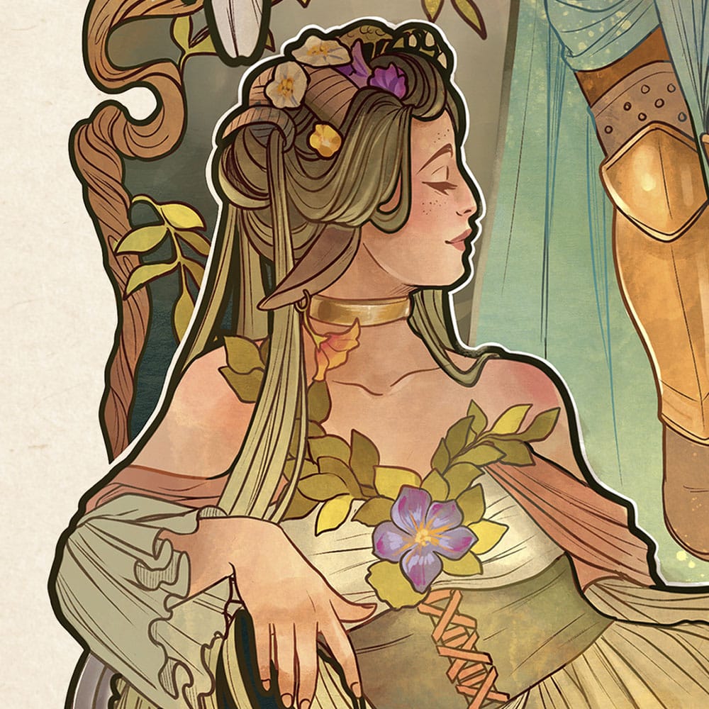 🧪 LAB | SU ORDINAZIONE Critical Role Art Print Ashley Johnson: 10th Anniversary Art Nouveau Illustrations 46 x 28 cm - unframed