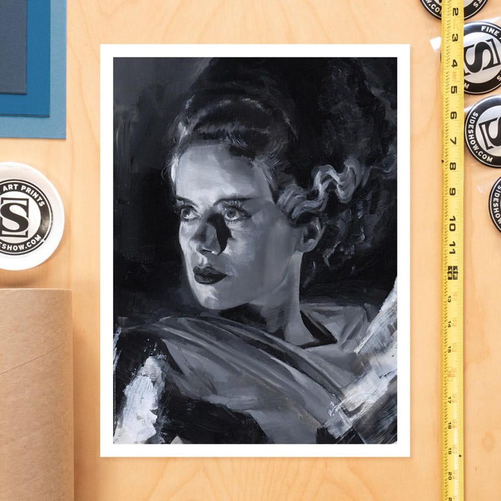 🧪 LAB | SU ORDINAZIONE Bride of Frankenstein Art Print Bride of Frankenstein by Chris Valentine 41 x 31 cm - unframed