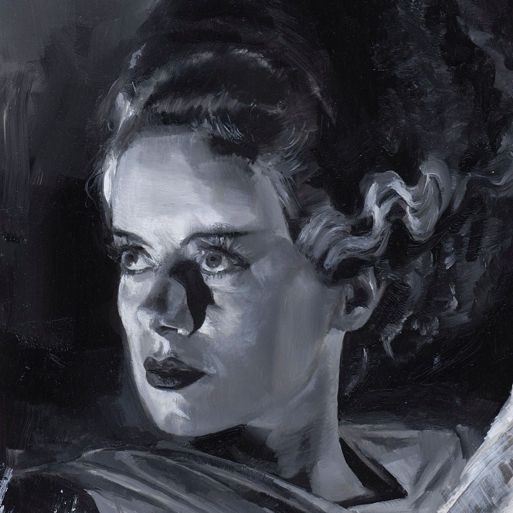 🧪 LAB | SU ORDINAZIONE Bride of Frankenstein Art Print Bride of Frankenstein by Chris Valentine 41 x 31 cm - unframed