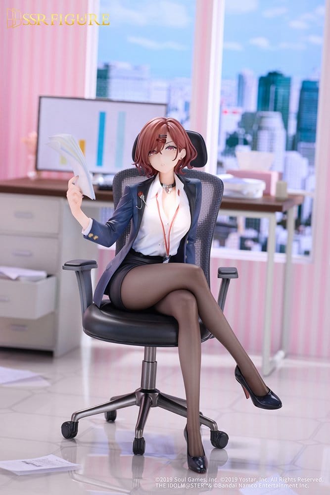 PREORDINE+ 09/2027 The Idolmaster Shiny Colors x Mahjong Soul PVC Figure 1/7 Madoka Higuchi Effortless Work Ver. 21 cm