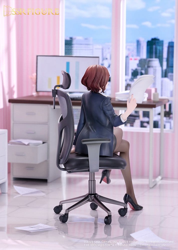 PREORDINE+ 09/2027 The Idolmaster Shiny Colors x Mahjong Soul PVC Figure 1/7 Madoka Higuchi Effortless Work Ver. 21 cm