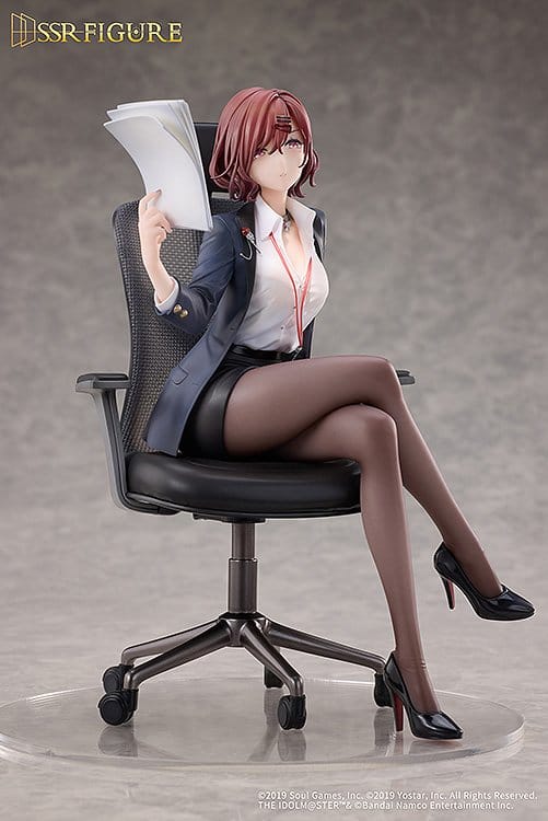 PREORDINE+ 09/2027 The Idolmaster Shiny Colors x Mahjong Soul PVC Figure 1/7 Madoka Higuchi Effortless Work Ver. 21 cm