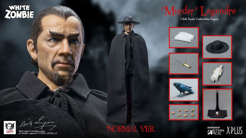 🧪 LAB | PREORDINE+ 01/2027 The White Zombie My Favourite Movie Action Figure 1/6 Murder Legendre (Bela Lugosi) 30 cm