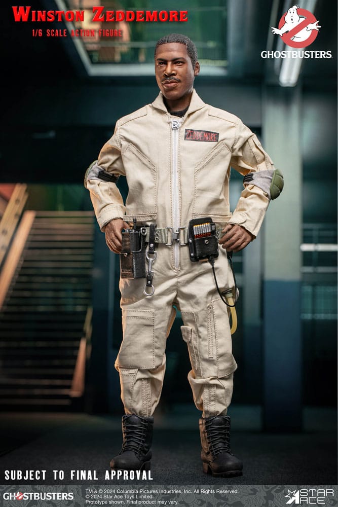SU ORDINAZIONE Ghostbusters (1984) Action Figure 1/6 Winston Zeddemore 30 cm *PREZZO SPECIALE*