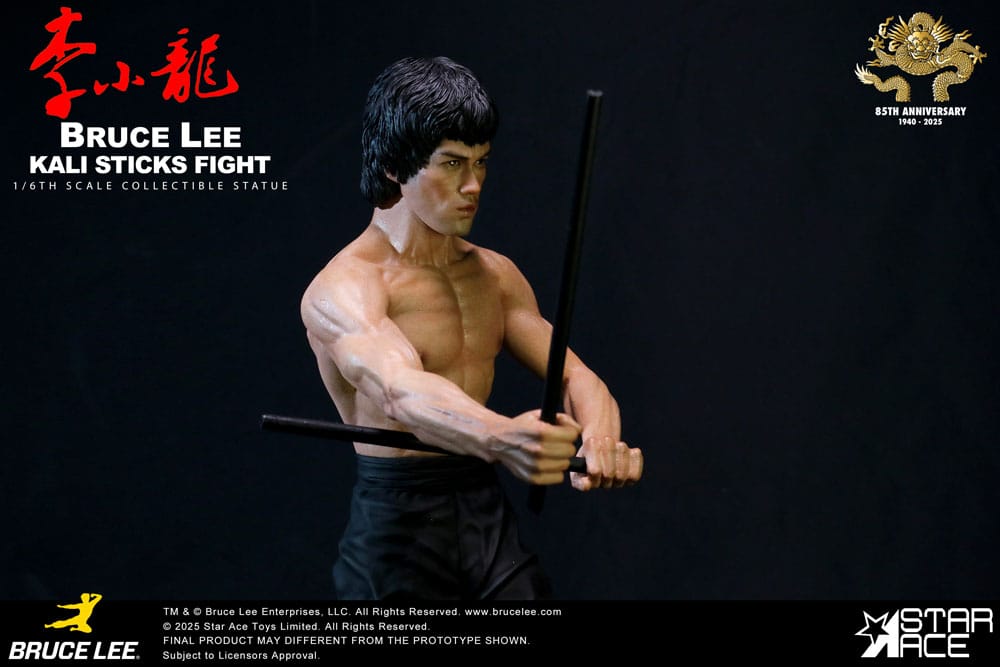🧪 LAB | SU ORDINAZIONE Enter the Dragon Movie Statue 1/6 Bruce Lee Kali Sticks Fight Normal Basement Version 30 cm