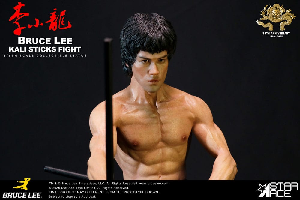🧪 LAB | SU ORDINAZIONE Enter the Dragon Movie Statue 1/6 Bruce Lee Kali Sticks Fight Normal Basement Version 30 cm