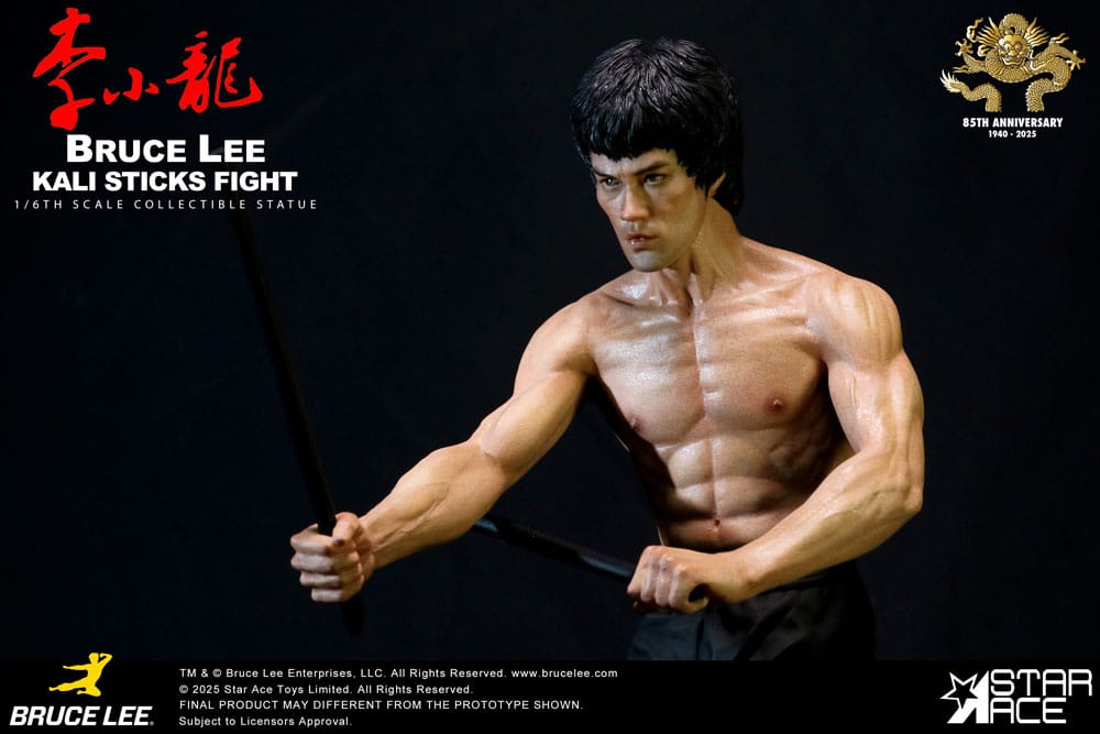 🧪 LAB | SU ORDINAZIONE Enter the Dragon Movie Statue 1/6 Bruce Lee Kali Sticks Fight Normal Basement Version 30 cm