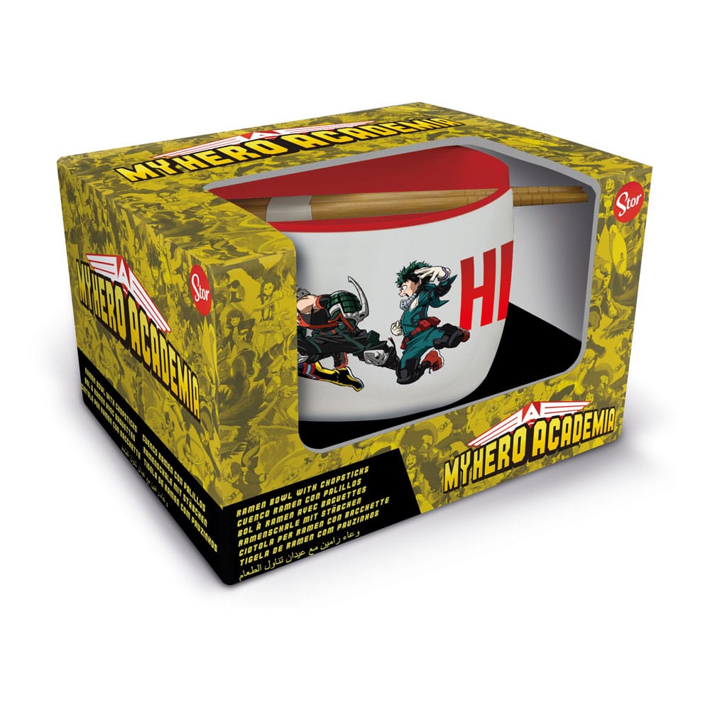 MADE TO ORDER My Hero Academia Ramen Bowl with Chopsticks Jump
