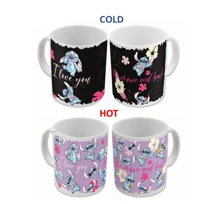SU ORDINAZIONE Lilo & Stitch Heat Change Mug Stitch & Angel 325 ml