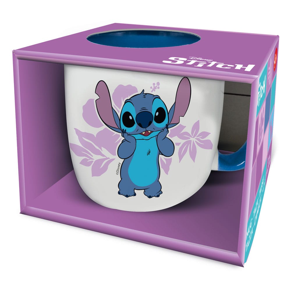 SU ORDINAZIONE Lilo & Stitch Mug Stitch pink Flowers 385 ml